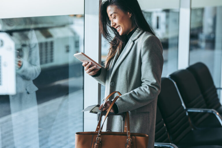 woman on call